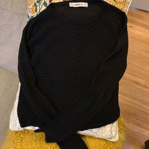 Black Long Sleeve Zara Top